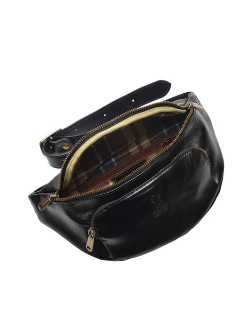 Isabella Rhea Zwart Rundleer Tas - Image 4