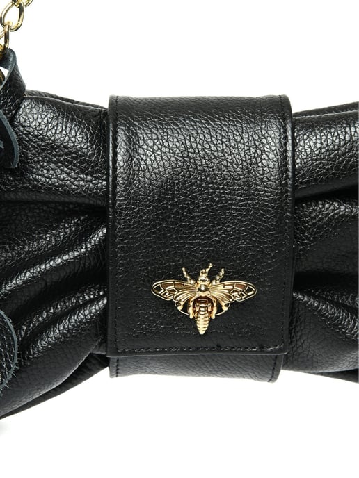 Isabella Rhea Zwart Rundleer Tas - Image 3