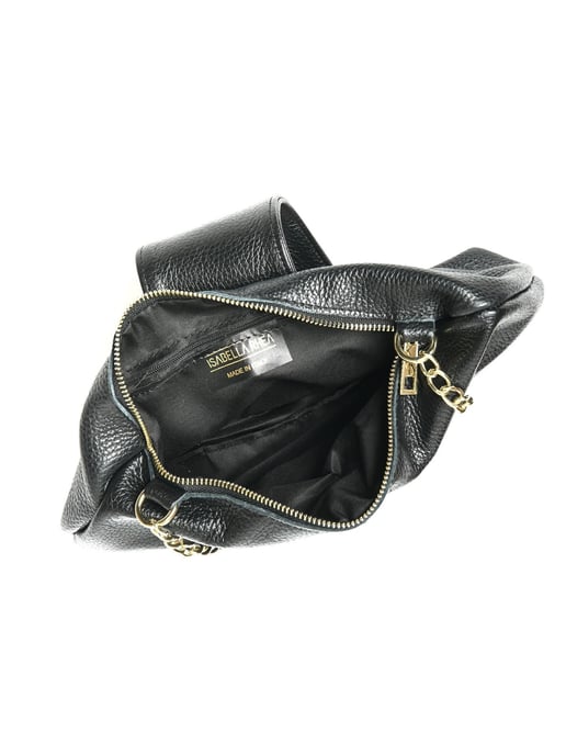 Isabella Rhea Zwart Rundleer Tas - Image 4