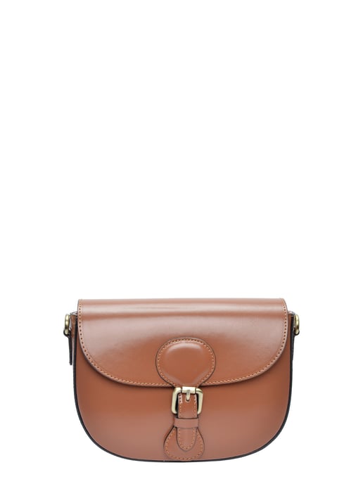 Isabella Rhea Brown Rundleer Tas - Image 1