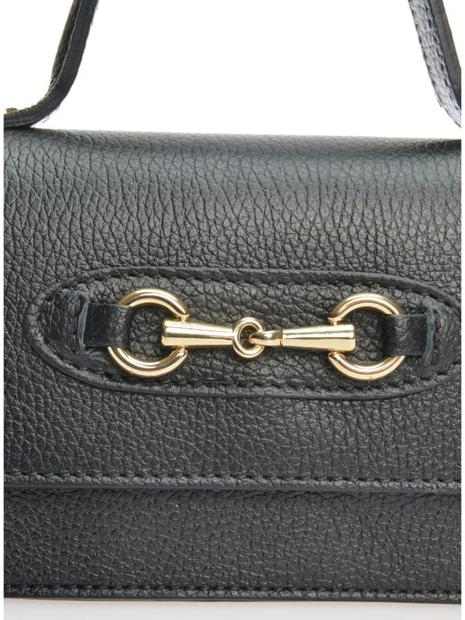 Isabella Rhea Zwart Rundleer Tas - Image 3