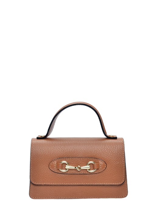 Isabella Rhea Brown Rundleer Tas - Image 1