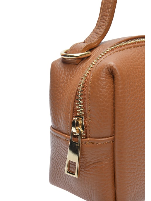 Isabella Rhea Brown Rundleer Tas - Image 2