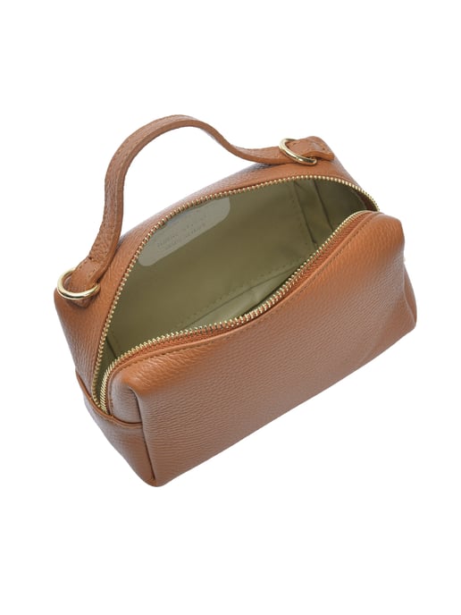 Isabella Rhea Brown Rundleer Tas - Image 3