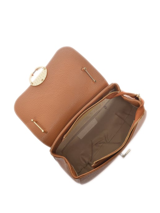 Luisa Vannini Brown Rundleer Tas - Image 4
