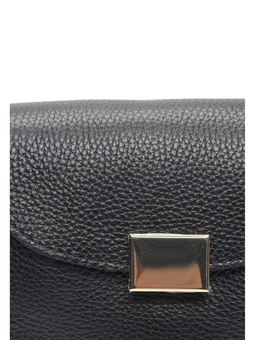 Anna Luchini Zwart Rundleer Tas - Image 3