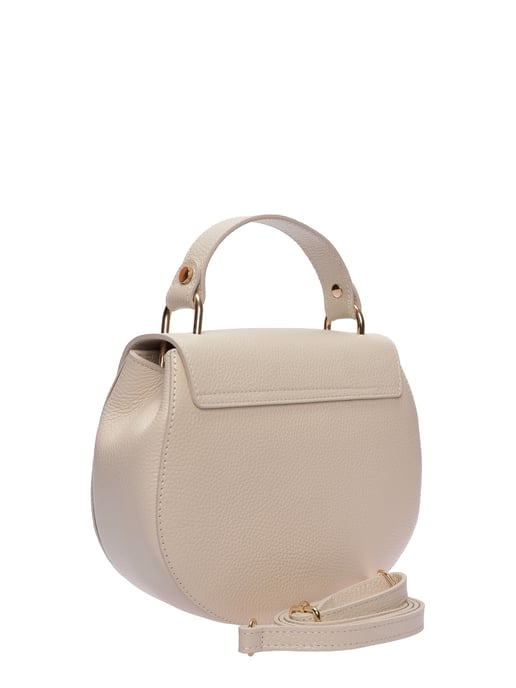Luisa Vannini Beige Rundleer Tas - Image 2