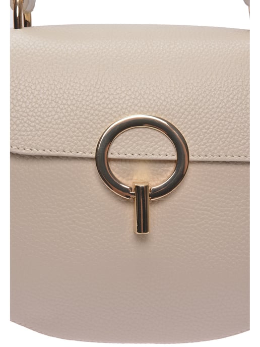 Luisa Vannini Beige Rundleer Tas - Image 3