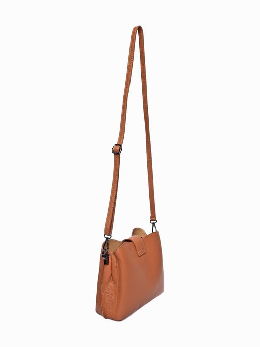Luisa Vannini Brown Rundleer Tas - Image 2
