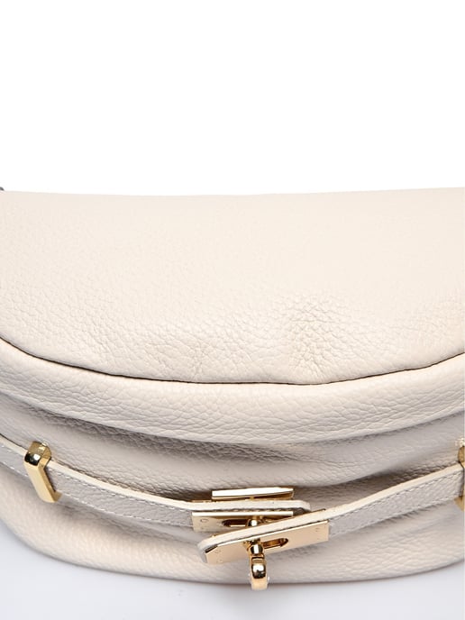 Anna Luchini Beige Rundleer Tas - Image 3