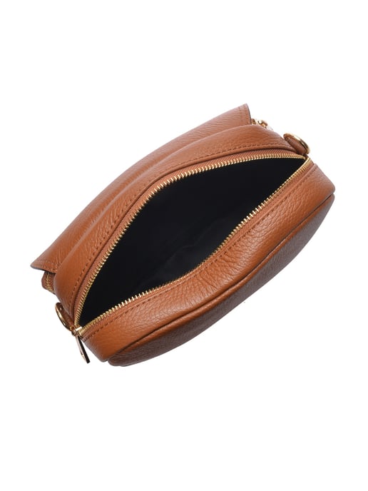 Luisa Vannini Brown Leather Bag - Image 4