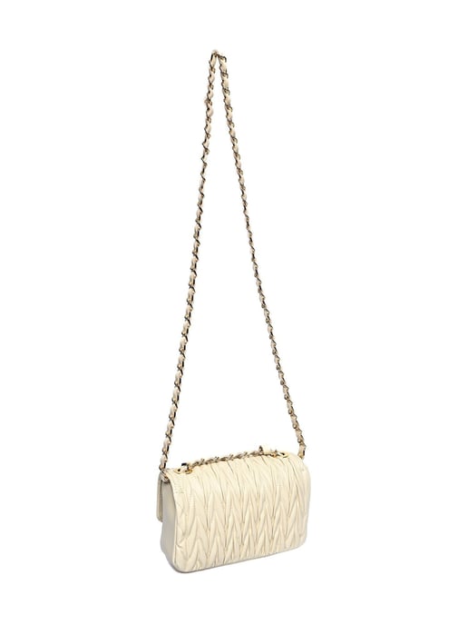 Luisa Vannini  Beige Leather Bag - Image 2