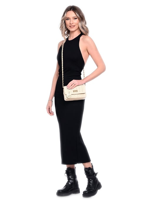 Luisa Vannini  Beige Leather Bag - Image 5