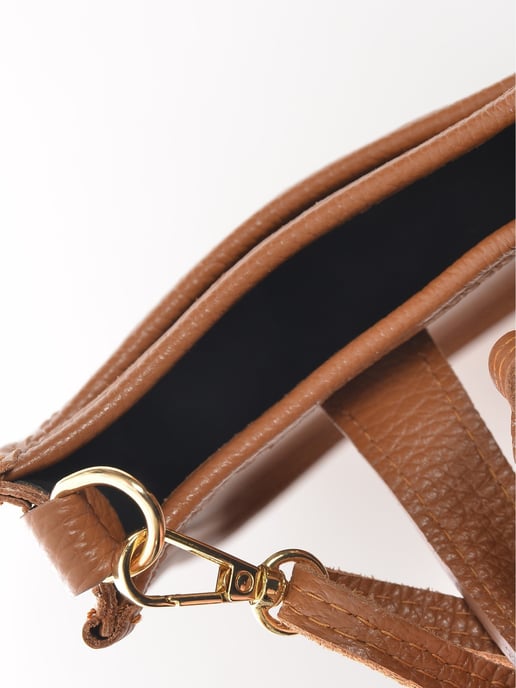 Isabella Rhea Brown Rundleer Tas - Image 4