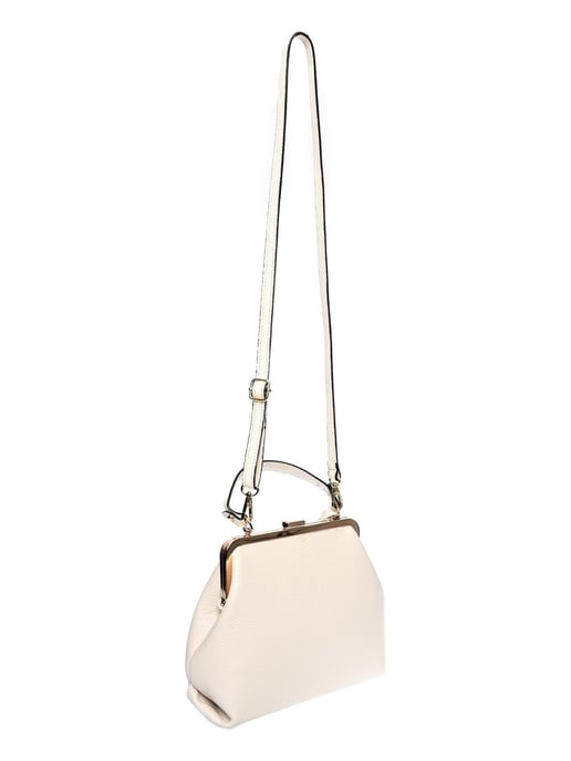 Roberta M Beige Rundleer Tas - Image 2