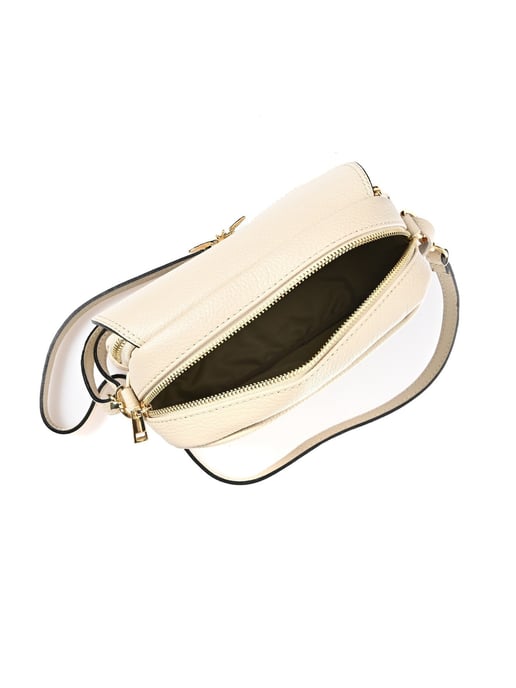 Roberta M Beige Rundleer Tas - Image 4