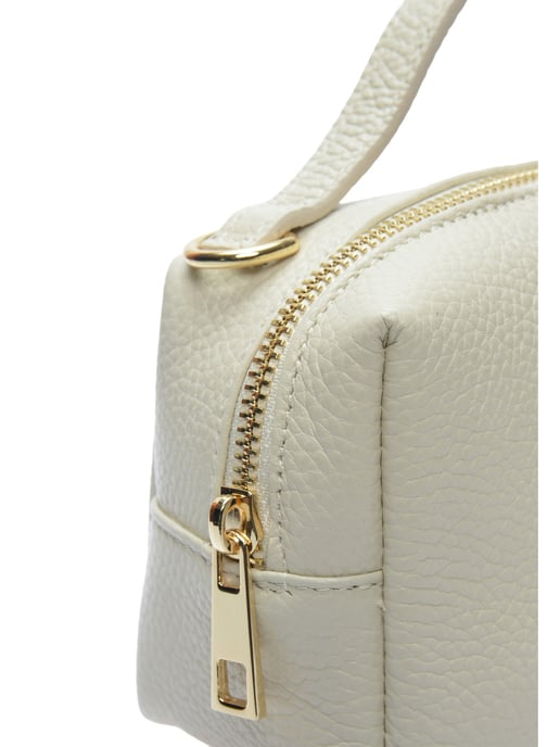 Isabella Rhea Beige Rundleer Tas - Image 3