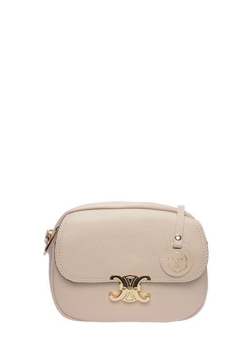 Luisa Vannini Beige Leather Bag - Image 1