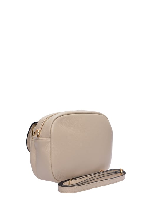 Luisa Vannini Beige Leather Bag - Image 2