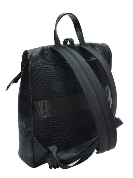 Anna Luchini Zwart Rundleer Tas - Image 2