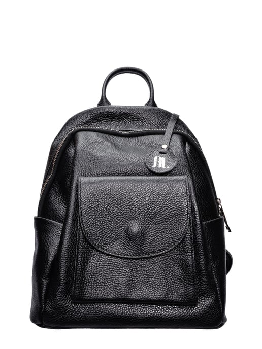 Anna Luchini Black Leather Bag - Image 1