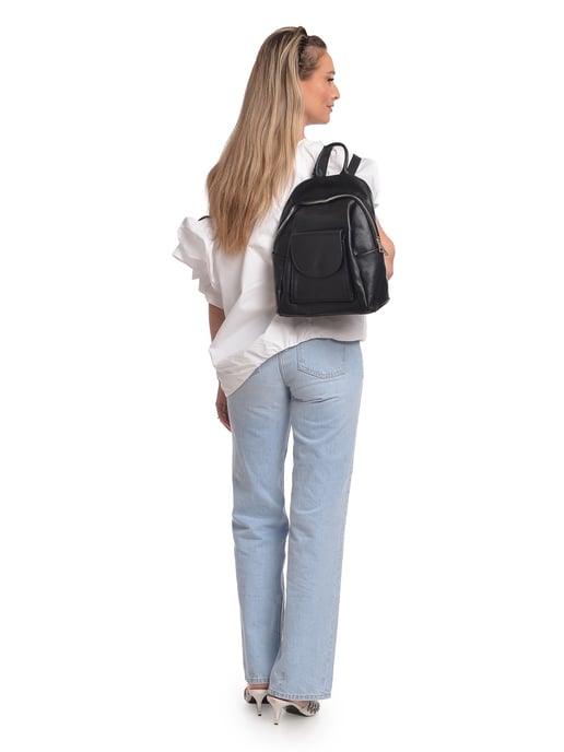 Anna Luchini Black Leather Bag - Image 5
