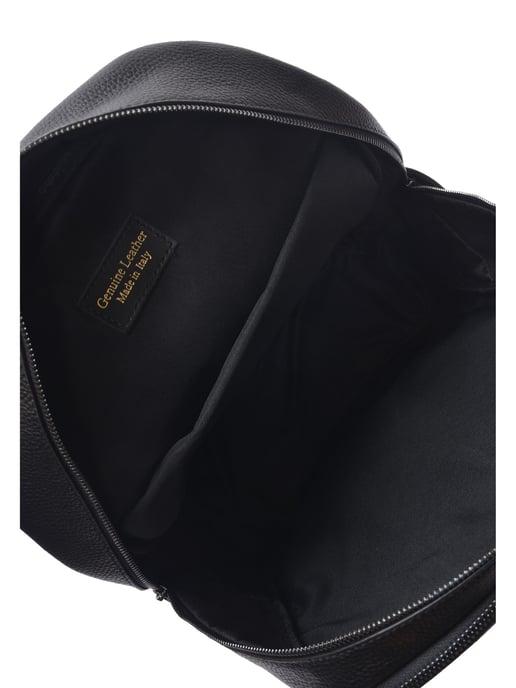 Luisa Vannini Zwart Rundleer Tas - Image 4
