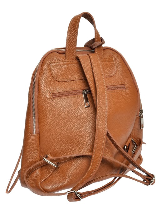 Anna Luchini Brown Rundleer Tas - Image 2