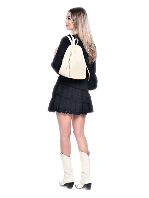 Anna Luchini Beige Leather Bag - Image 5
