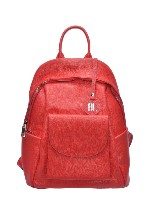 Anna Luchini Rood Rundleer Tas - Image 1