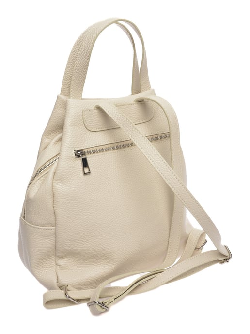 Anna Luchini Beige Leather Bag - Image 2