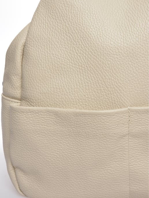 Anna Luchini Beige Leather Bag - Image 3