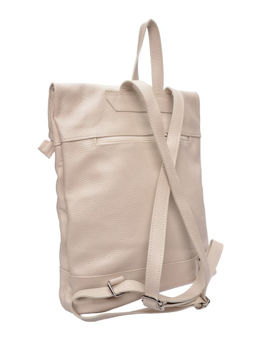 Isabella Rhea Beige Rundleer Tas - Image 2