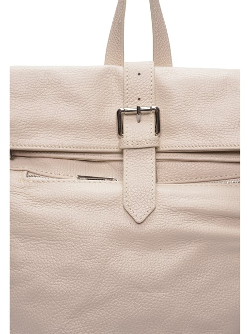 Isabella Rhea Beige Rundleer Tas - Image 3