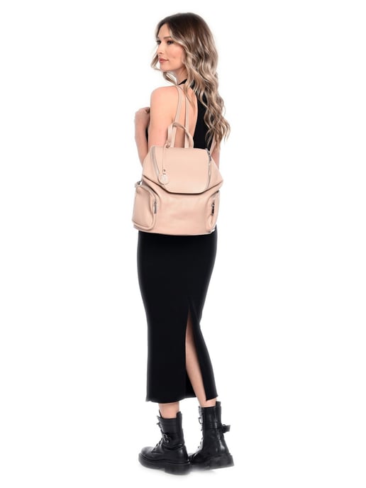 Luisa Vannini Rose Rundleer Tas - Image 5