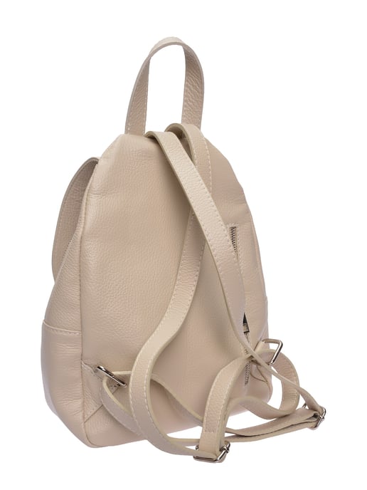Roberta M Beige Rundleer Tas - Image 2