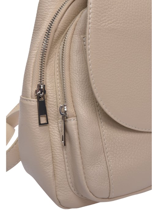 Roberta M Beige Rundleer Tas - Image 3