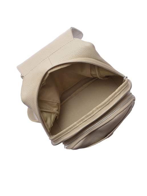 Roberta M Beige Rundleer Tas - Image 4
