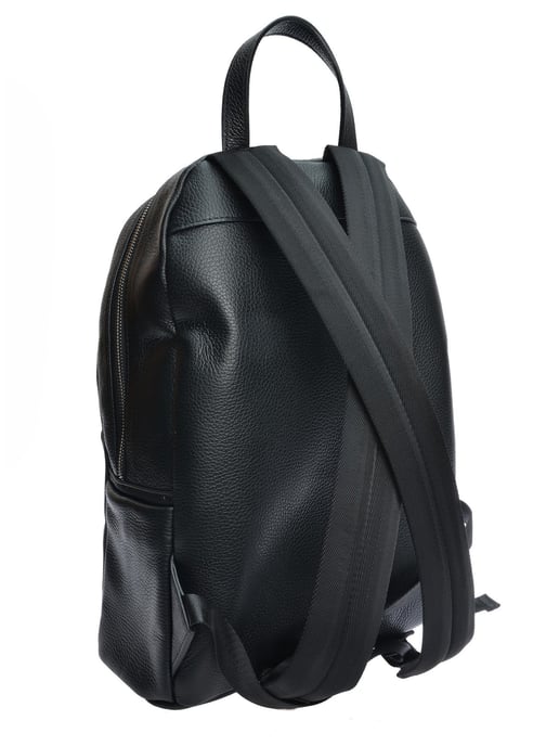 Anna Luchini Zwart Rundleer Tas - Image 2