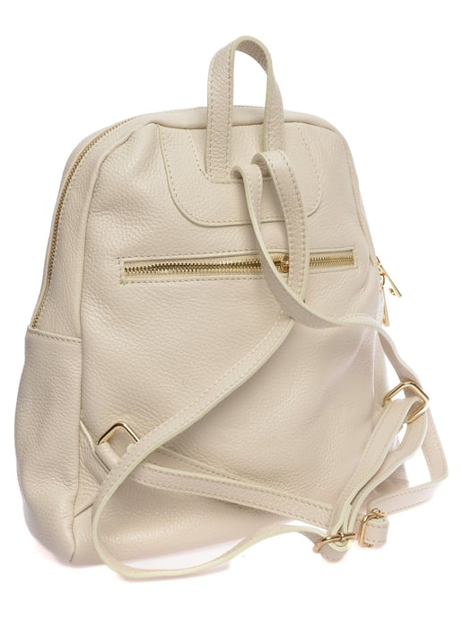 Roberta M Beige Leather Bag - Image 2