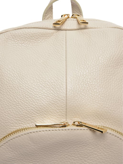 Roberta M Beige Leather Bag - Image 3