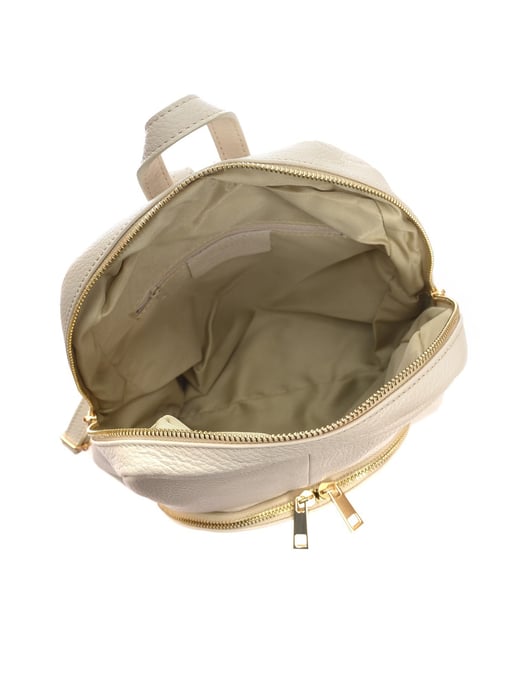 Roberta M Beige Leather Bag - Image 4