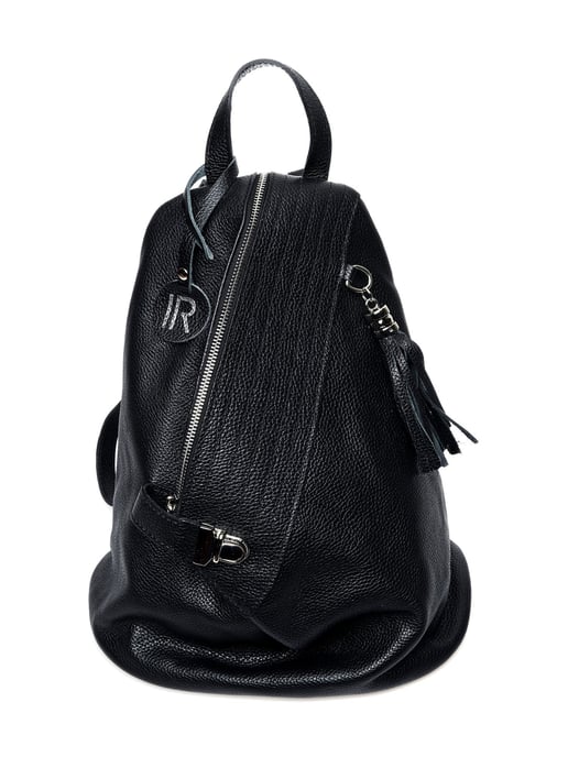 Isabella Rhea Zwart Rundleer Tas - Image 1