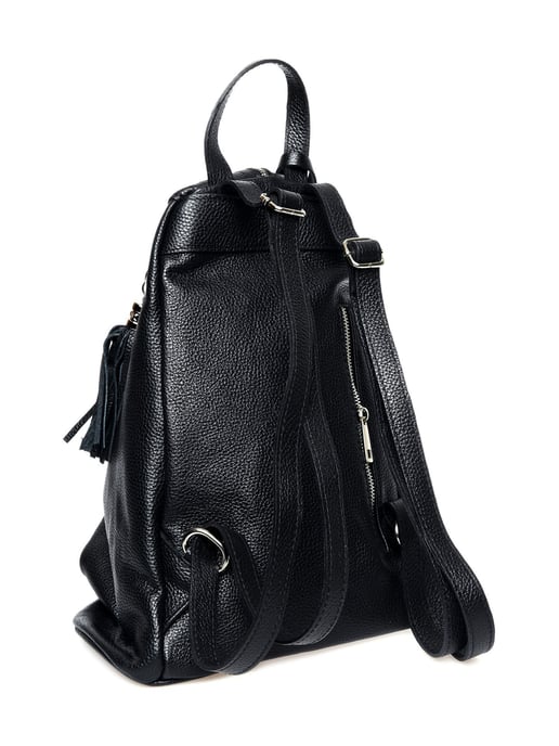 Isabella Rhea Zwart Rundleer Tas - Image 2