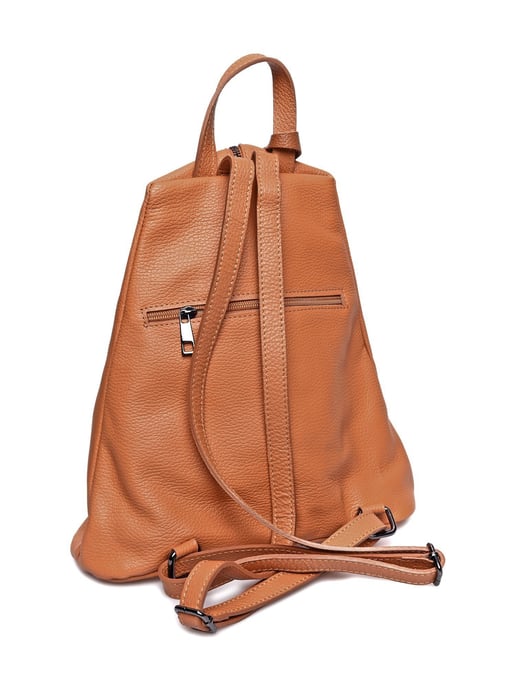 Luisa Vannini Brown Rundleer Tas - Image 2