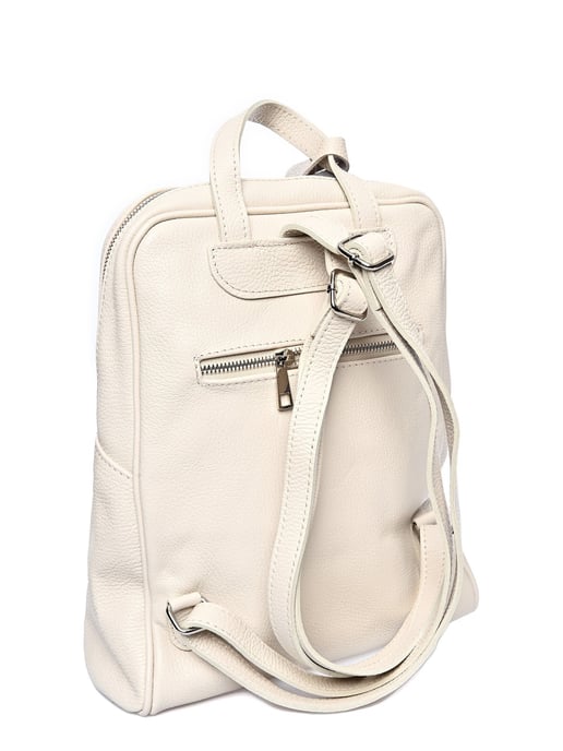 Roberta M Beige Rundleer Tas - Image 2
