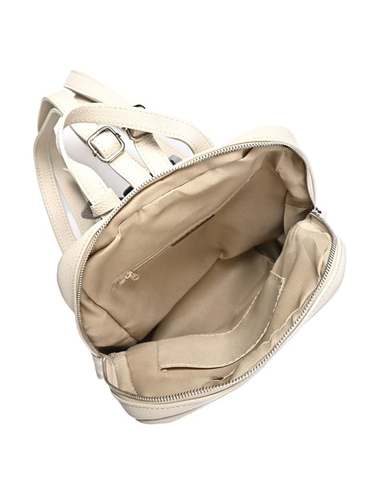 Roberta M Beige Rundleer Tas - Image 4