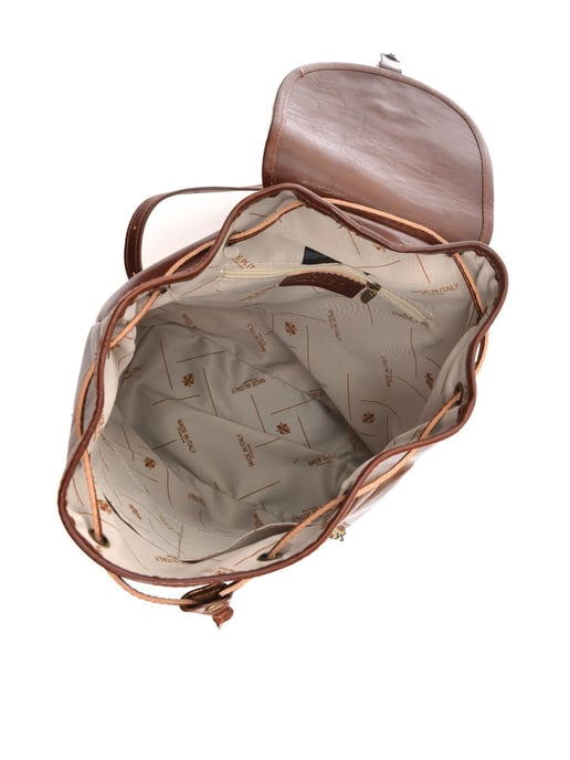 Anna Luchini Bordeauxrood Rundleer Tas - Image 4