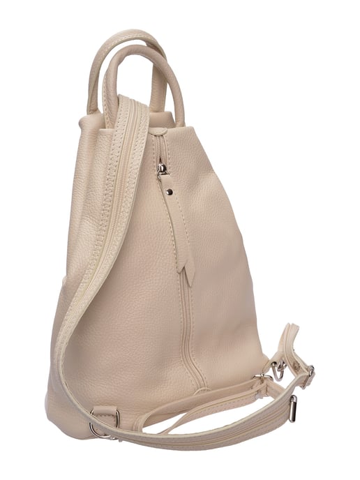 Isabella Rhea Beige Rundleer Tas - Image 2