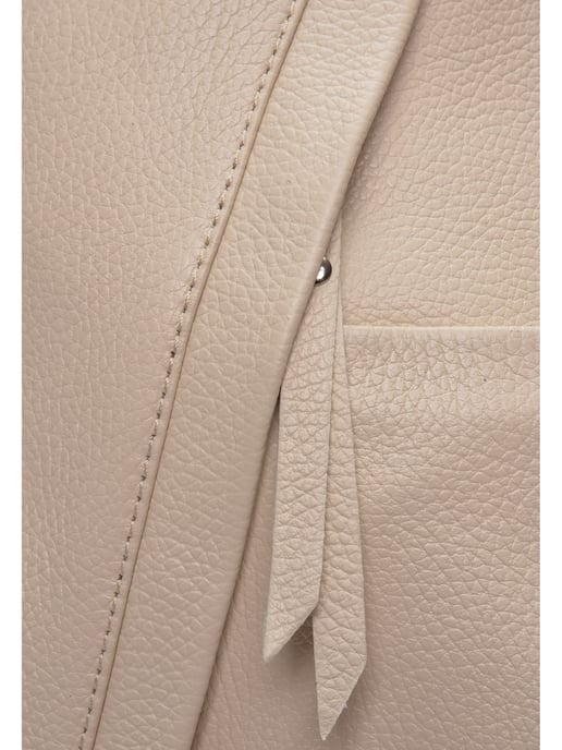 Isabella Rhea Beige Rundleer Tas - Image 3